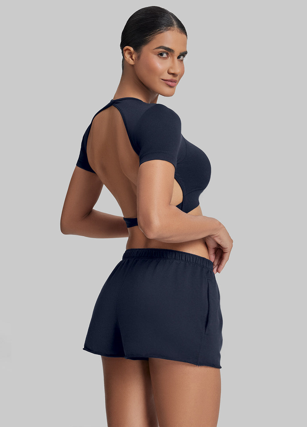 French Terry Jersey Shorts Midt-Lår - Lunvika Boutique