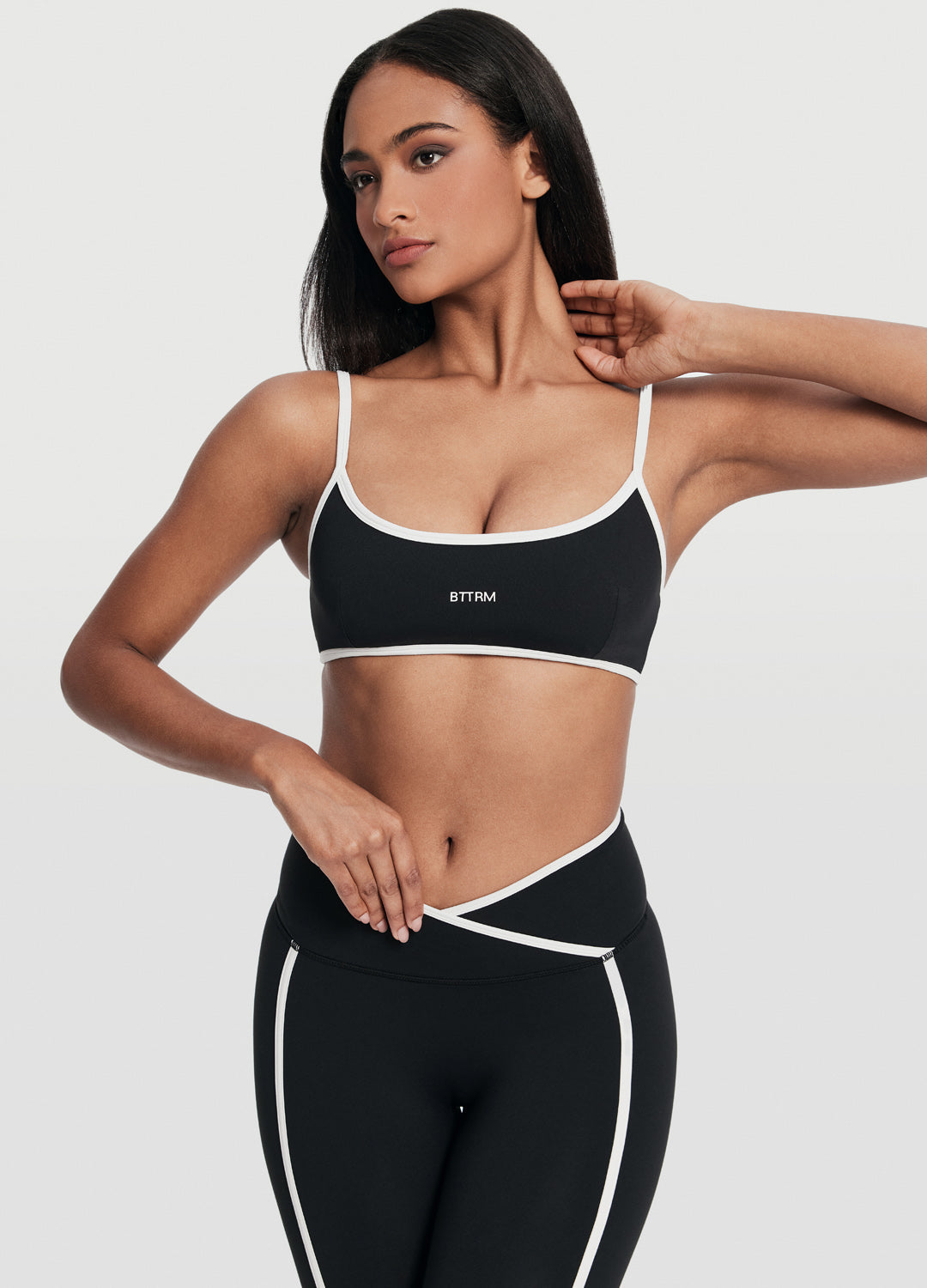 Leggings med crossover linning - Lunvika Boutique