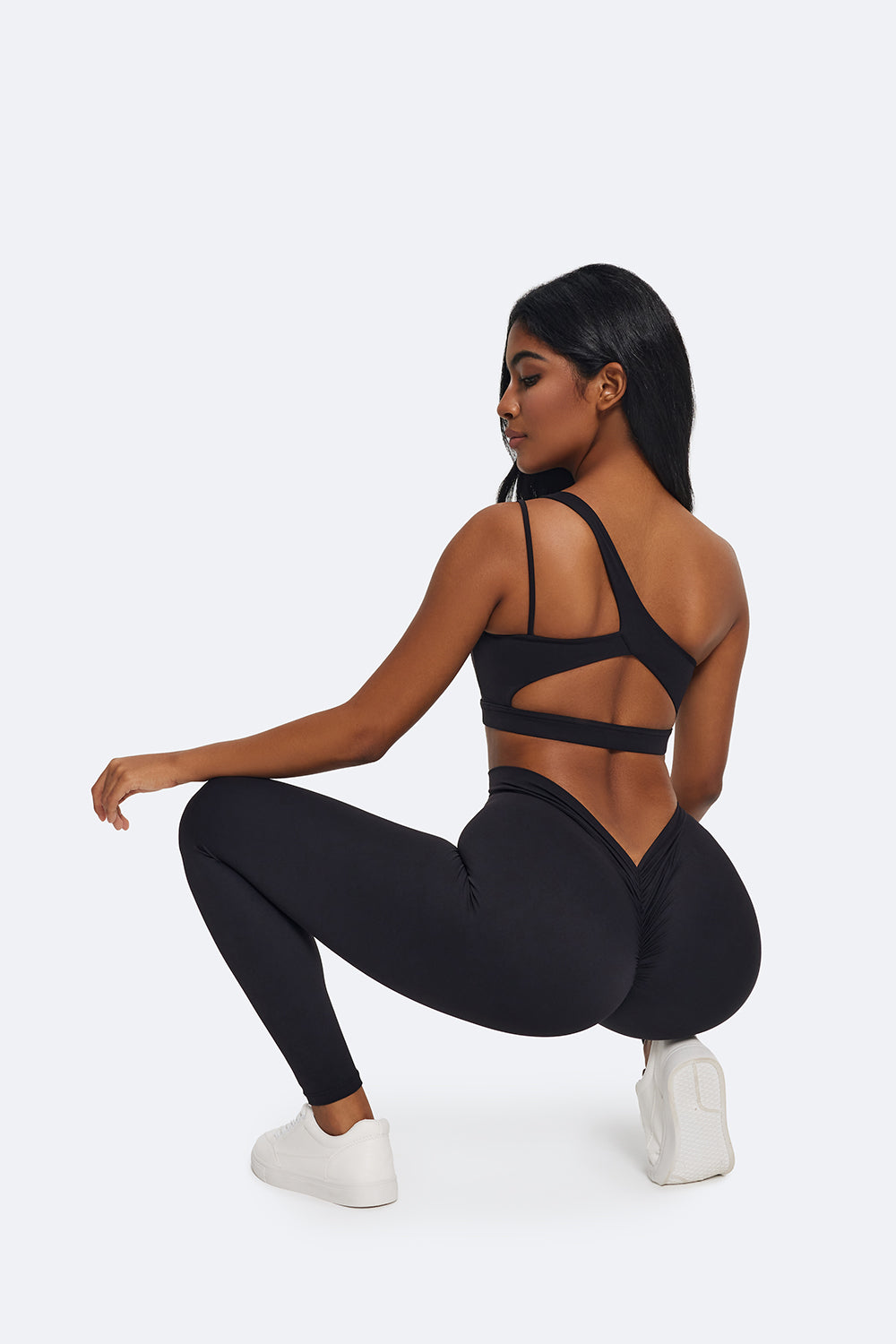 Ruched High-Wist Leggings - Lunvika Boutique