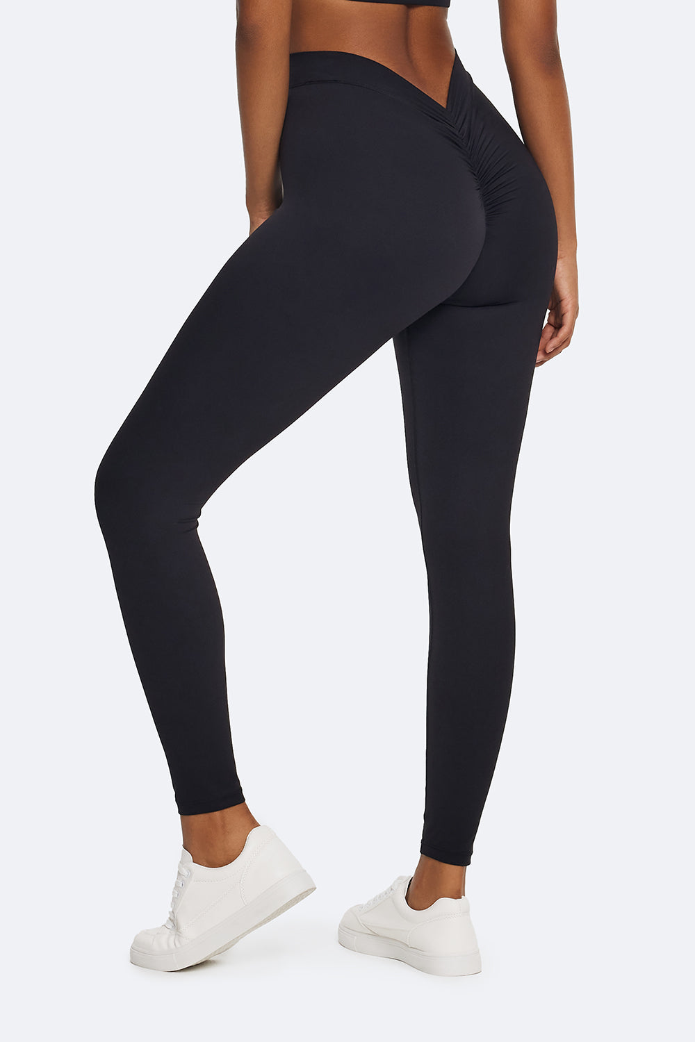 Ruched High-Wist Leggings - Lunvika Boutique