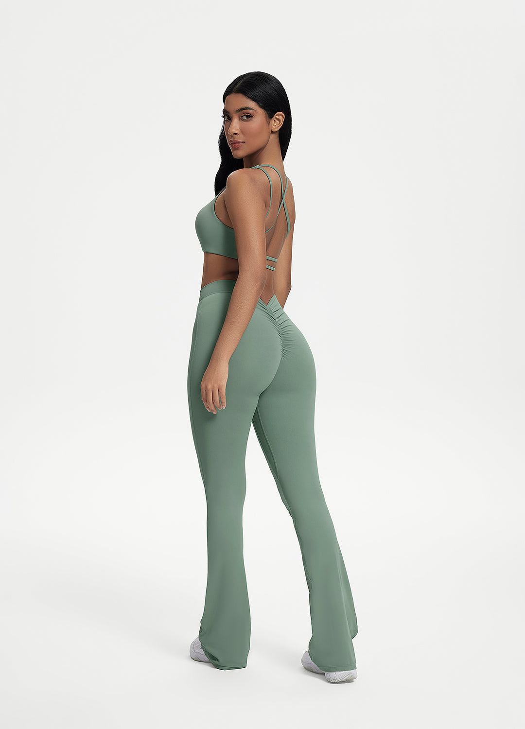 Utvidede leggings med scrunch-rygg - Lunvika Boutique