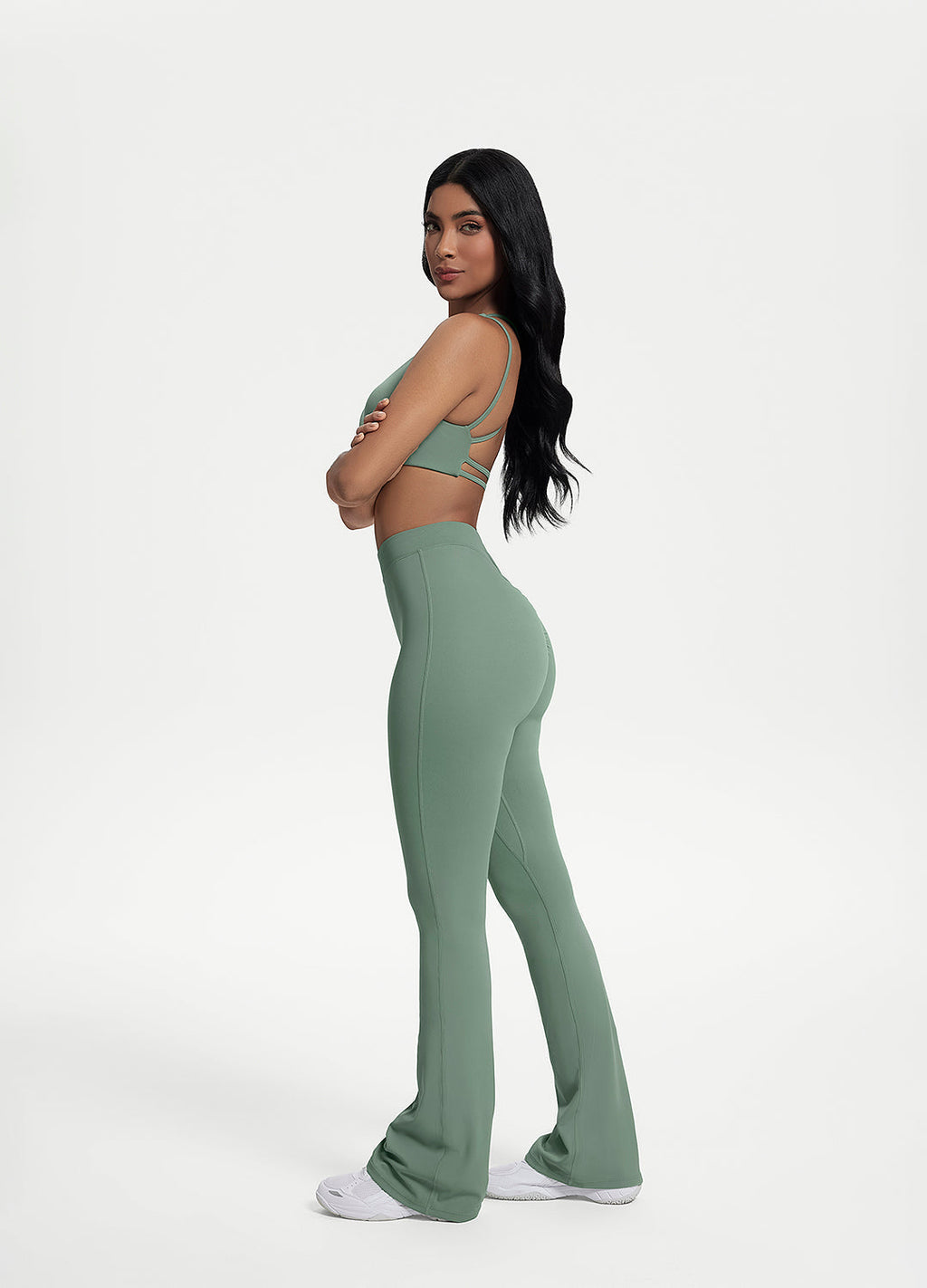 Utvidede leggings med scrunch-rygg - Lunvika Boutique
