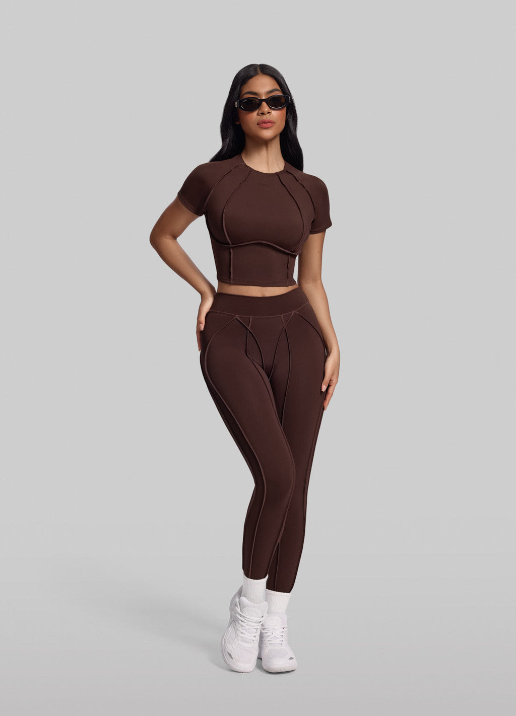 Leggings med kontursøm - Lunvika Boutique