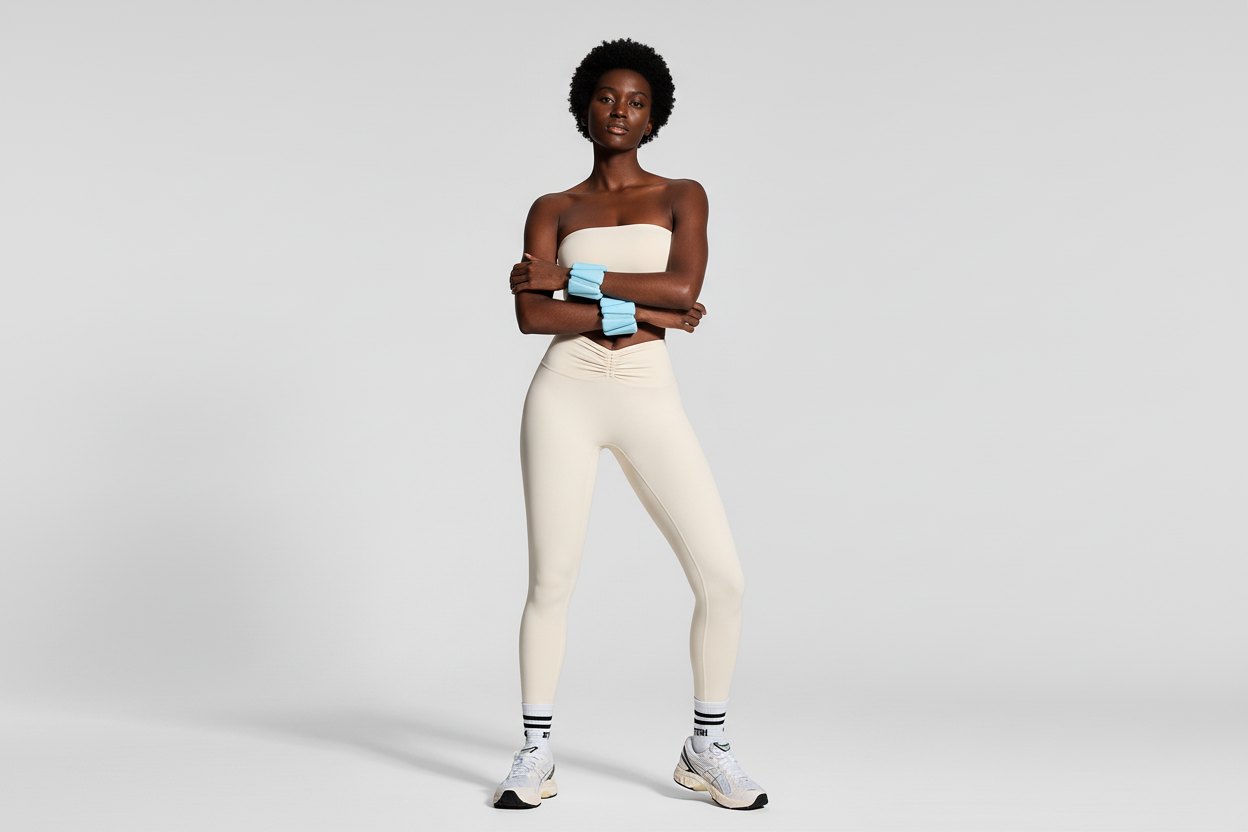 Shaping leggings med knyting foran - Lunvika Boutique