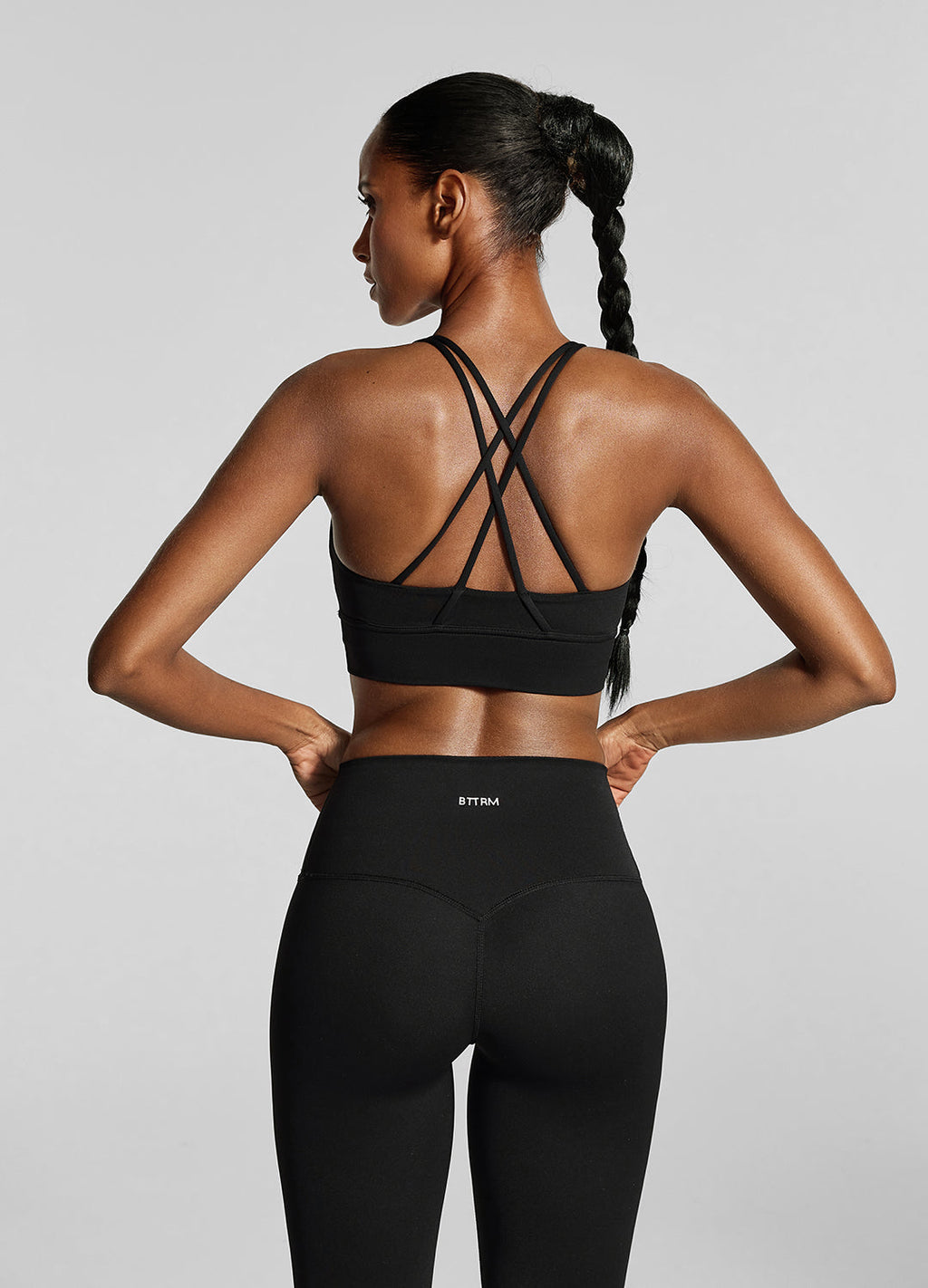 Strappy Back Top i Jet Black - Lunvika Boutique