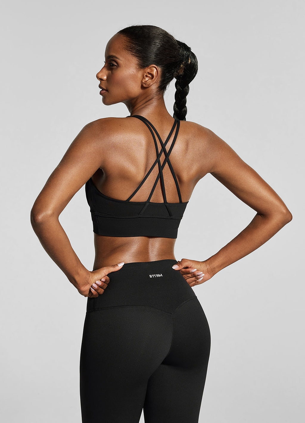 Strappy Back Top i Jet Black - Lunvika Boutique
