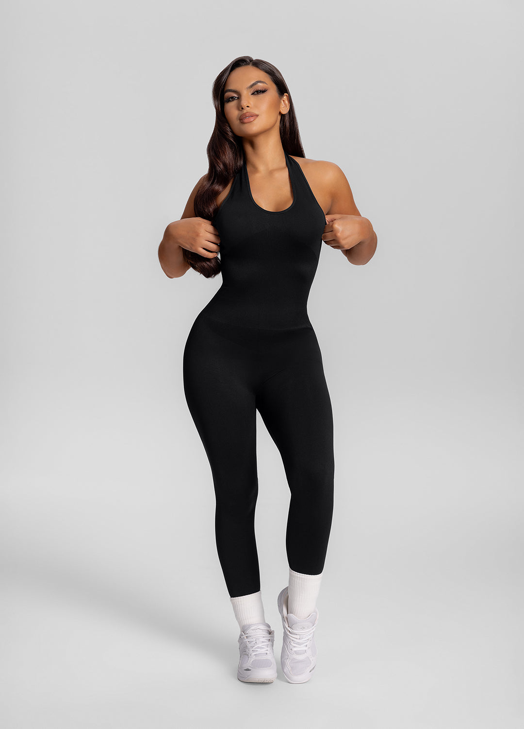 Sømløs Halter Bodyshaper Jumpsuit Magekontroll - Lunvika Boutique
