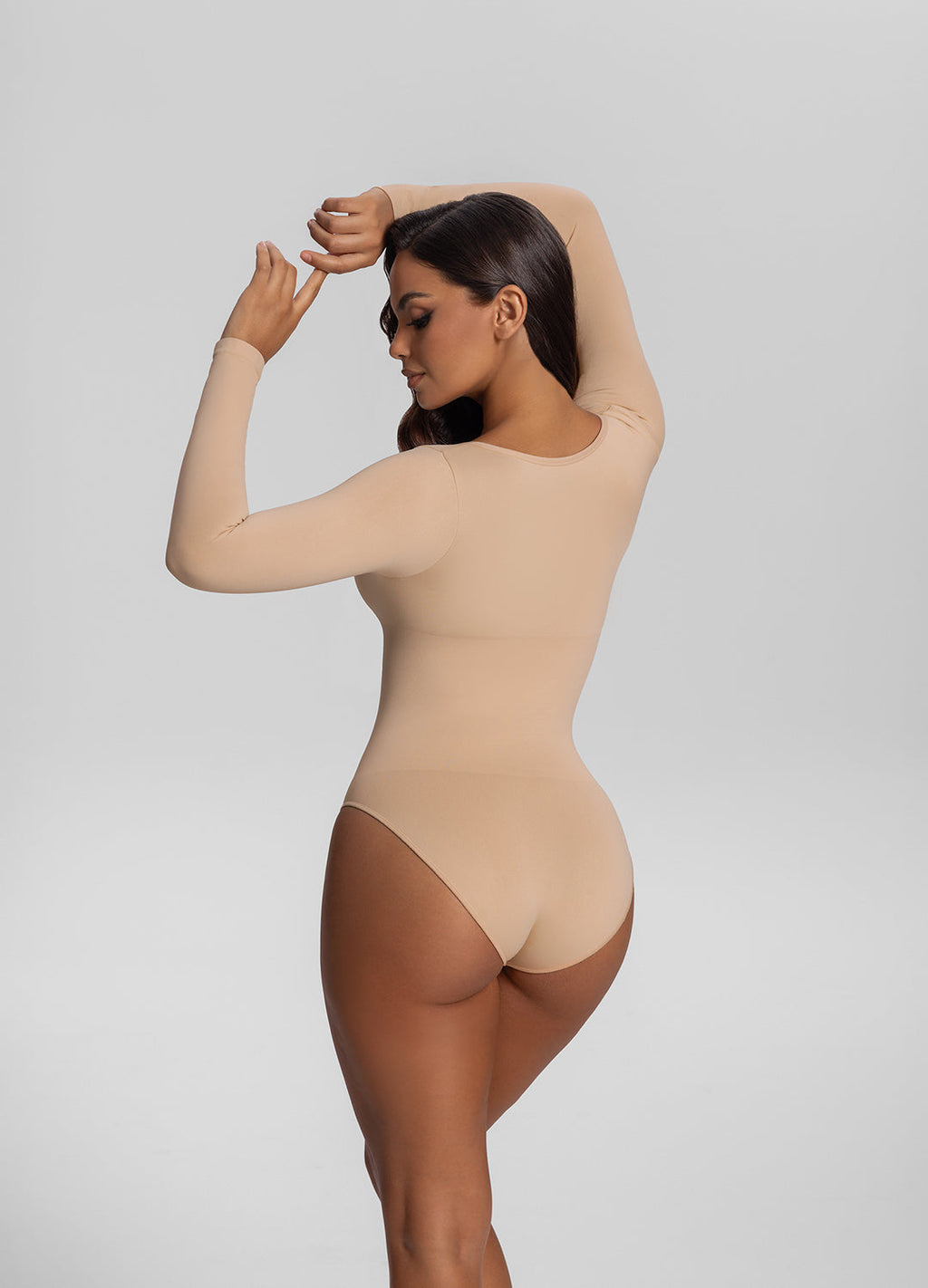 Sømløs Longsleeve Bodyshaper Bodysuit Tummy Control - Lunvika Boutique