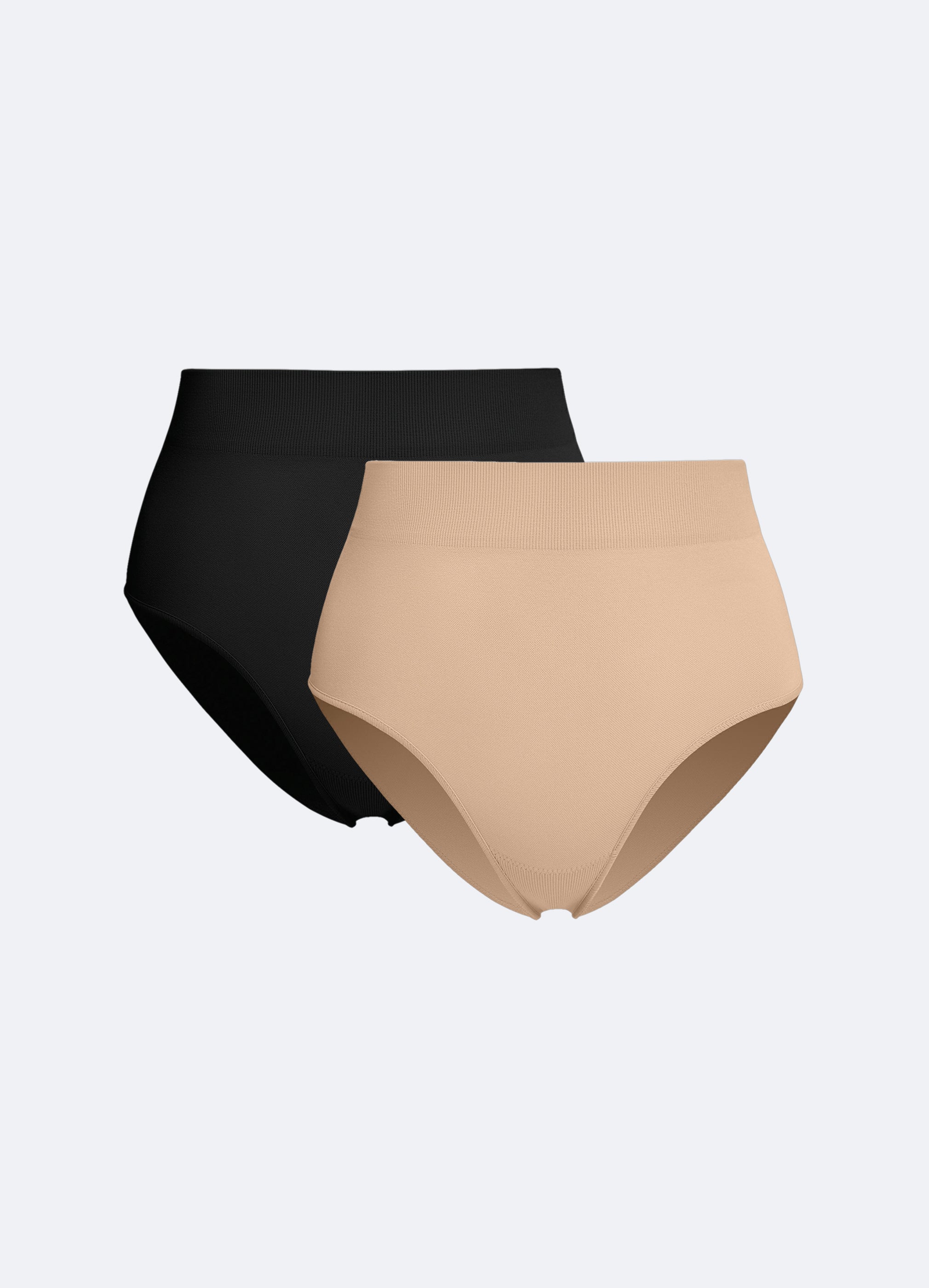 Sømløs Mid-Rise Sculpting Briefs Duo Tummy-Control - Lunvika Boutique