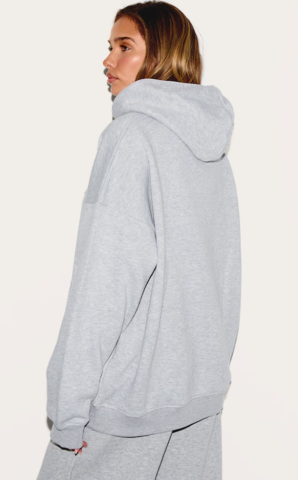 Grey Marl Oversized hettegenser - Lunvika Boutique