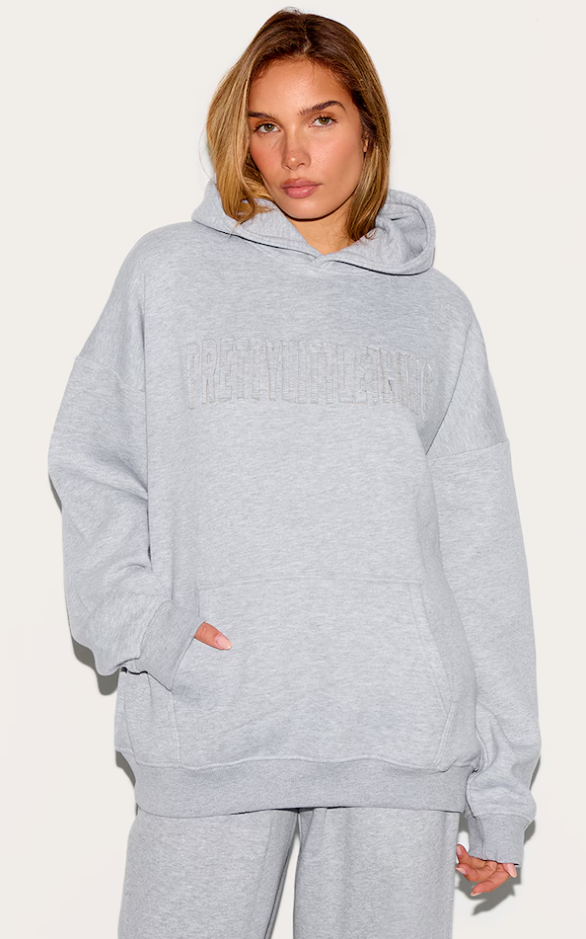 Grey Marl Oversized hettegenser - Lunvika Boutique