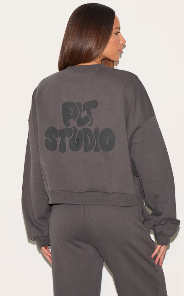 Studio Print Boxy Sweatshirt - Lunvika Boutique