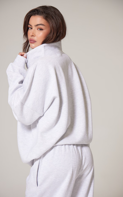 Oversized Quarter Zip - Lunvika Boutique